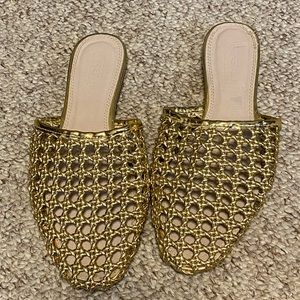ASOS Gold Mules